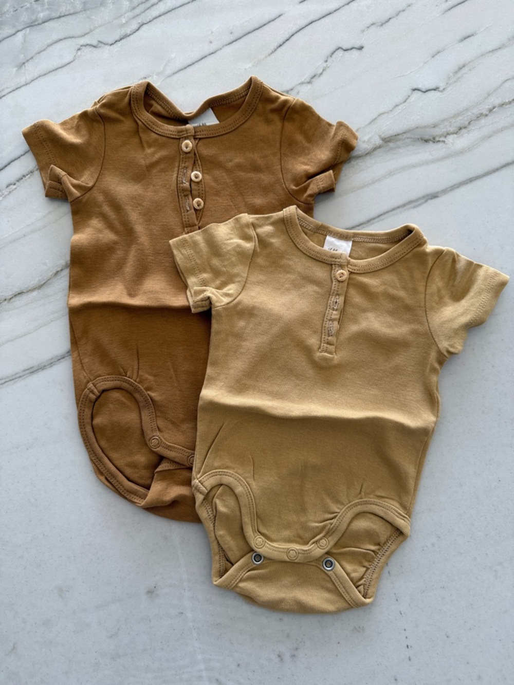 H&M Short-Sleeve Henley Bodysuits